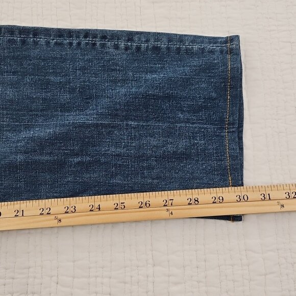 7 For All Mankind Standard Jeans Men's 36x30 Straight Leg Button Fly EUC Stretch - Picture 7 of 16